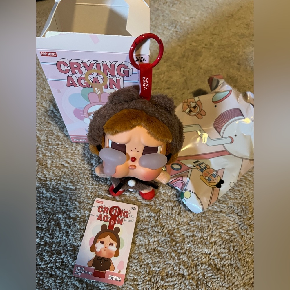 Pop Mart Crying Again Keychain